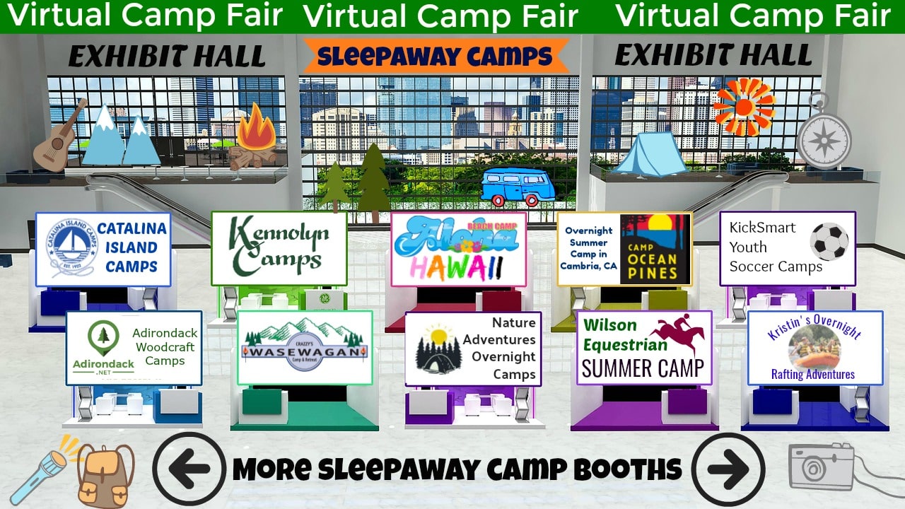 Virtual Camp Fair Sleepaway Camp Exhibit Hall