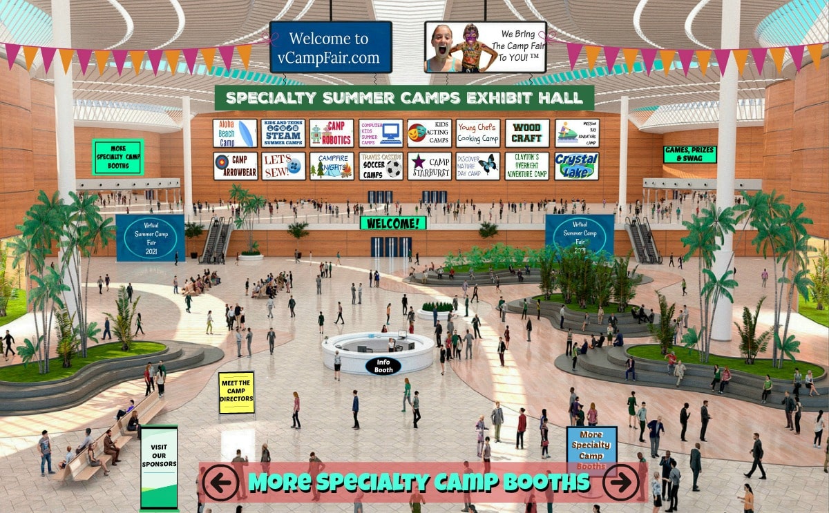 Virtual Camp Fair Specialty Camp Exhibit Hall