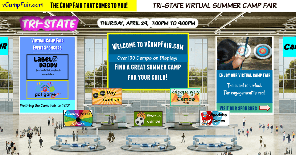 San Diego virtual summer camp fair lobby
