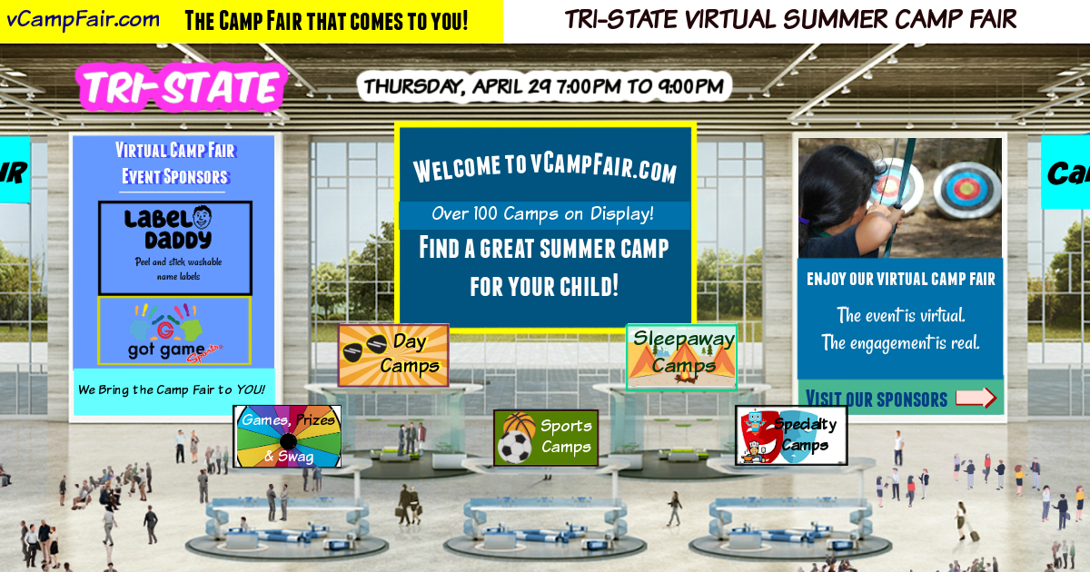 Tri-State virtual summer camp fair lobby